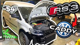 VW Caddy Van with 750HP AUDI RS3 Engine and Running Gear  Vlog054 [upl. by Idas646]