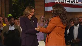 Kamala Harris talks abortion rights gun rights during Oprah event in Michigan [upl. by Hallutama]