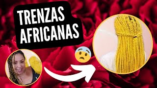 TRENZAS AFRICANAS con estambre PASO A PASO ¡te lo explicó [upl. by Neu462]