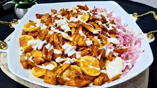 Shawarma Fatteh  Middle Eastern Shawarma Fatteh Recipe [upl. by Xantha]