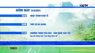 Đài PTTH Hà Giang  HGTV  GTCT trong ngày 13h00  Thứ 5 14032024 [upl. by Mufi]