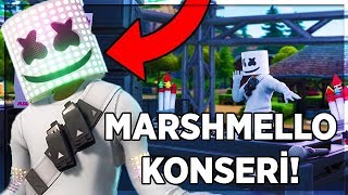 MARSHMELLO KONSERİ MUTLU MAHALLEDE PARTİ ZAMANI  Türkçe Fortnite [upl. by Negiam]