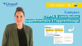 Webinaire  Solde de la taxe dapprentissage et contribution supplémentaire à lapprentissage [upl. by Horne]