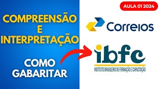 Compreensão e Interpretação de textos  Concurso Público Correios 2024 Aula 01 [upl. by Nnylrebma]