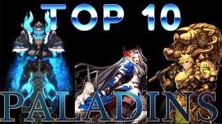 Crusaders Quest TOP 10 PALADINS [upl. by Kilroy611]