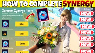 Synergy party event  pubg synergy event how to complete  Pubg new event summer synergy party pubg [upl. by Randee]