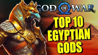 Top 10 Egyptian Gods Kratos Should Fear in God of War 6 [upl. by Ecnarual692]