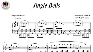 Jingle Bells Piano Sheet Music Piano Tutorial [upl. by Ramirolg]