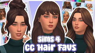 My Favourite CC Hair with links 🤍 Sims 4 CC Haul [upl. by Nive]