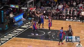 Brook Lopez Highlights vs the pistons [upl. by Einafpets]