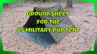 How to Properly Install a Ground Sheet for Your US Military Pup Tent [upl. by Suiratnauq]