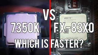 The i3 7350K vs the FX8300 83508370  how do they stack up [upl. by Eidas]