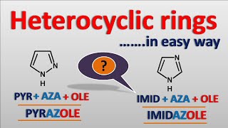 Heterocyclic rings in easy way [upl. by Nimajeb]