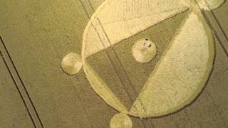 Crop Circle Cow Down Furse Hill Wiltshire 682014 [upl. by Aicatsanna274]