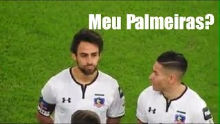 JOGADOR DO COLO COLO PERGUNTA A VALDÍVIA SE A TORCIDA CANTA quotMEU PALMEIRASquot NA HORA DO HINO [upl. by Solegna]