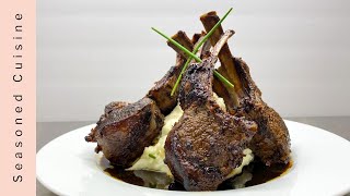 Rosemary amp Garlic Lamb Chops w Chives amp Garlic Mashed Potatoes  The Perfect Grilled Lamb Chops [upl. by Wolff220]