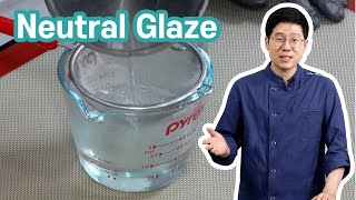 How to make a shiny glossy glaze  Neutral mirror glaze  Pastry 101 [upl. by O'Donnell]