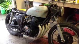 1974 CB750 SOHC Rebuild Start Up and Rev Sound ✔ [upl. by Mutua]