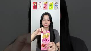 Pocky Party 😋 eating asmr mukbang pocky shorts [upl. by Epp]