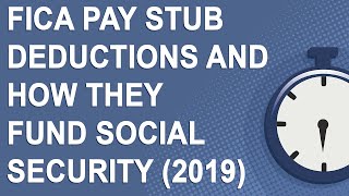 FICA pay stub deductions and how they fund Social Security [upl. by Melgar]