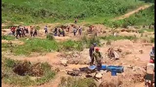 Coligalleros volvieron a la mina Crucitas tras salida de la policía [upl. by Dazhehs509]