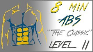 8 Mins abs workout  Level 2 [upl. by Vernen]