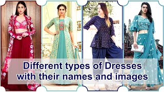 Different types of dresses with their names and images  wedding dressing ideas [upl. by Notsla227]