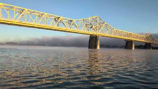 Ominous fog over the Ohio River this morning  Louisville KY [upl. by Midan706]