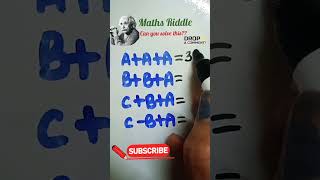 Maths challenge 🤓🤯youtube maths reasoning ytshorts yt [upl. by Atiuqnahs]