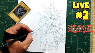 🔴 LIVE  DESENHANDO YUGIOH Yugi vs Kaiba Duel Monsters 2 [upl. by Notlad]