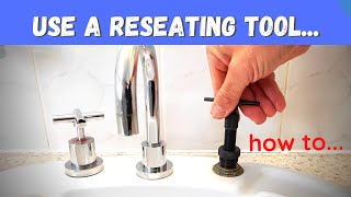 Reseating tool  how to reseat a tap with a Faucet Reseater  Inspire DIY Kent Thomas [upl. by Dam185]