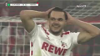 1 FC Köln  Hertha BSC  DFBPokal Achtelfinale  Tore und Highlights [upl. by Hadwin]