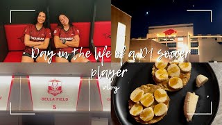 DAY IN THE LIFE OF A D1 SOCCER PLAYER OFF SEASON MEALS CLASSES [upl. by Zsolway]