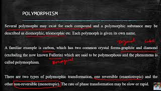 Chemical Mineralogy  Polymorphism [upl. by Arahd51]