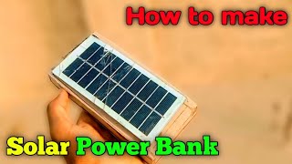 how to make Solar power bankhow to make power bank solar panelsChanna brothers creative [upl. by Odie]