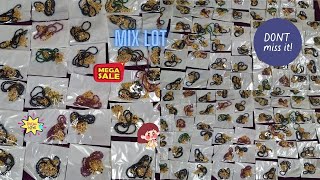 Handmade cz dollar beads chainmix lot of 97 pieces for 15510 rs WHATSAPP 8977013956 [upl. by Grogan]