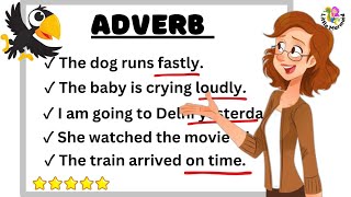 Adverb  What is Adverb Part of speech English grammarAdverb for kidsLittlemarmaid [upl. by Yahsan234]