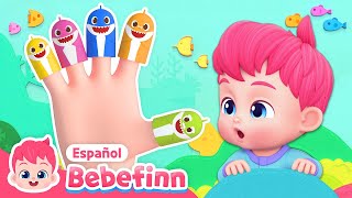 Deditos Tiburón  El Mes deBabySharkSpanish  Canciones Infantiles  Bebefinn en español [upl. by Mahoney]