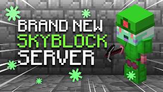 BRAND NEW OP SKYBLOCK SERVER OF 2024  Minecraft Skyblock  18  121 [upl. by Ellevehc]