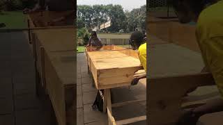 Showdown visually impaired table tennis practice session with students of Makerere university [upl. by Jemma]