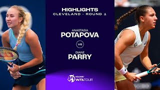 Anastasia Potapova vs Diane Parry  2024 Cleveland Round 1  WTA Match Highlights [upl. by Nalahs]