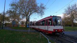 Tram Düsseldorf Rheinbahn am Luegplatz amp Freiligrathplatz 11112024 Teil 2 von 2 [upl. by Atelokin698]