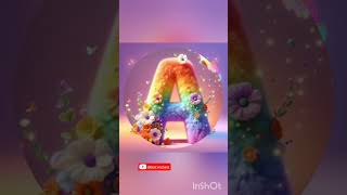 A name letter whatsapp status 💘💕 comment your name letter bestwishes1 shorts subscribe [upl. by Idnahc]