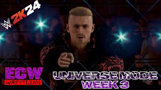 ECW 2K24  Universe Mode  Week 3 wwe2k24 wwe2k24universemode [upl. by Fiester526]