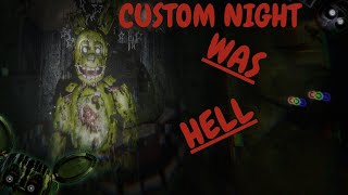 SPRINGTRAP IS EVEN MORE AGGRESSIVE THAN NORMAL CUSTOM NIGHT [upl. by Maritsa]