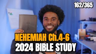 Study the Bible in One Year  Nehemiah Ch46 [upl. by Ahcatan]