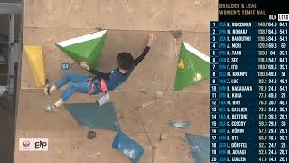 2022  AI MORI  SEMIFINALS  MORIOKA  COMBINED  LEAD  IFSC CLIMBING WORLD CUP [upl. by Issac]