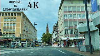 Driving in Ludwigshafen Germany  4k Video  Driving Tour [upl. by Elleina]