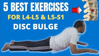 Best Exercises for L4L5 L5S1 Disc Bulge 95 Relief Treatment  Low Back Pain Physiotherapy [upl. by Leilani900]