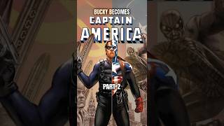 BUCKY BARNES BECOMES CAPTAIN AMERICA • PART 2 shorts marvel wintersoldier captainamerica comics [upl. by Naneek]